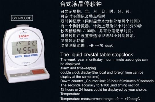 點(diǎn)擊查看詳細(xì)信息<br>標(biāo)題：SST-3LCDB臺(tái)式液晶停秒鐘 閱讀次數(shù)：2188